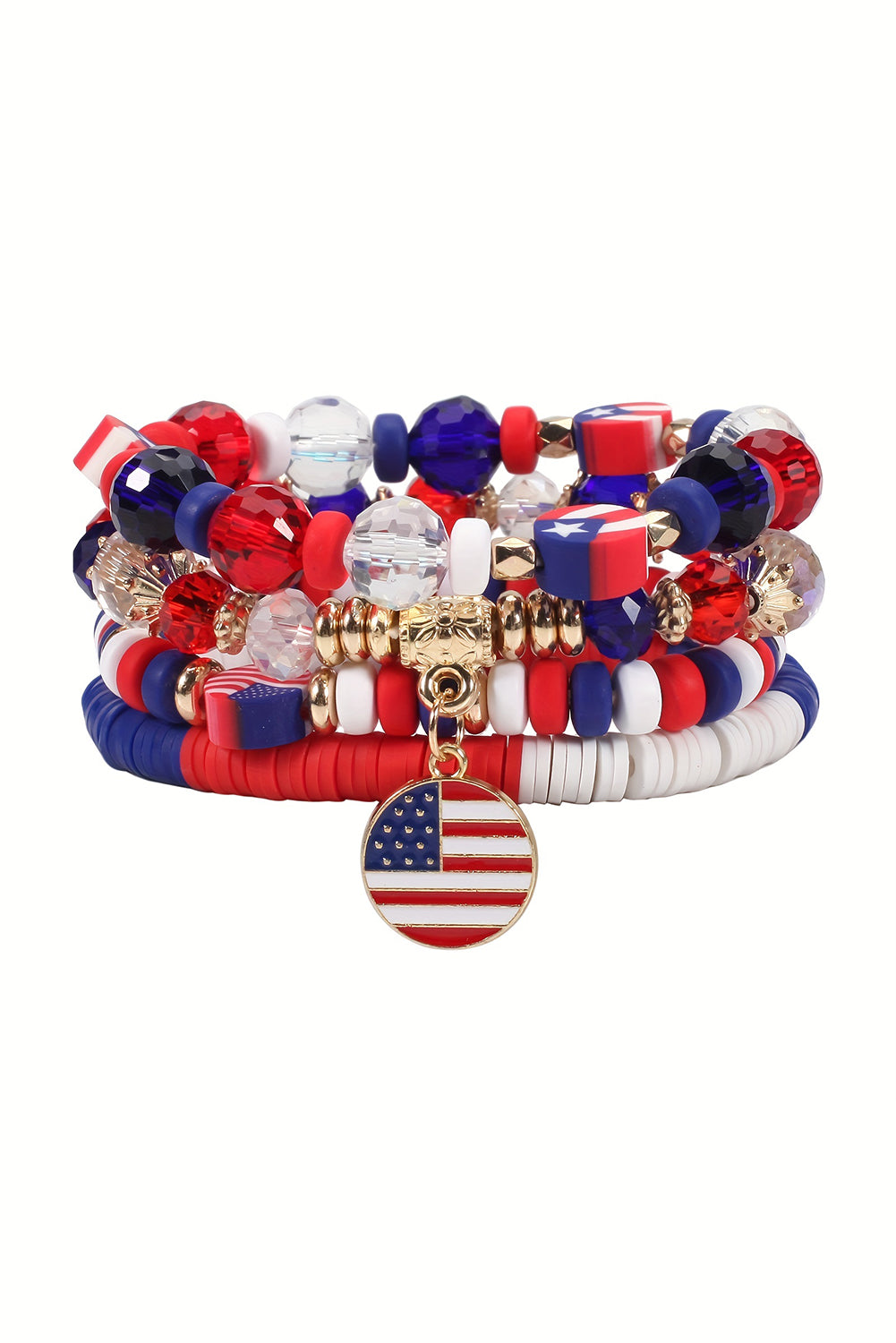 4th of July│ Red Patriotic│ Multi-Layer Bracelet - MyRoomyStuff