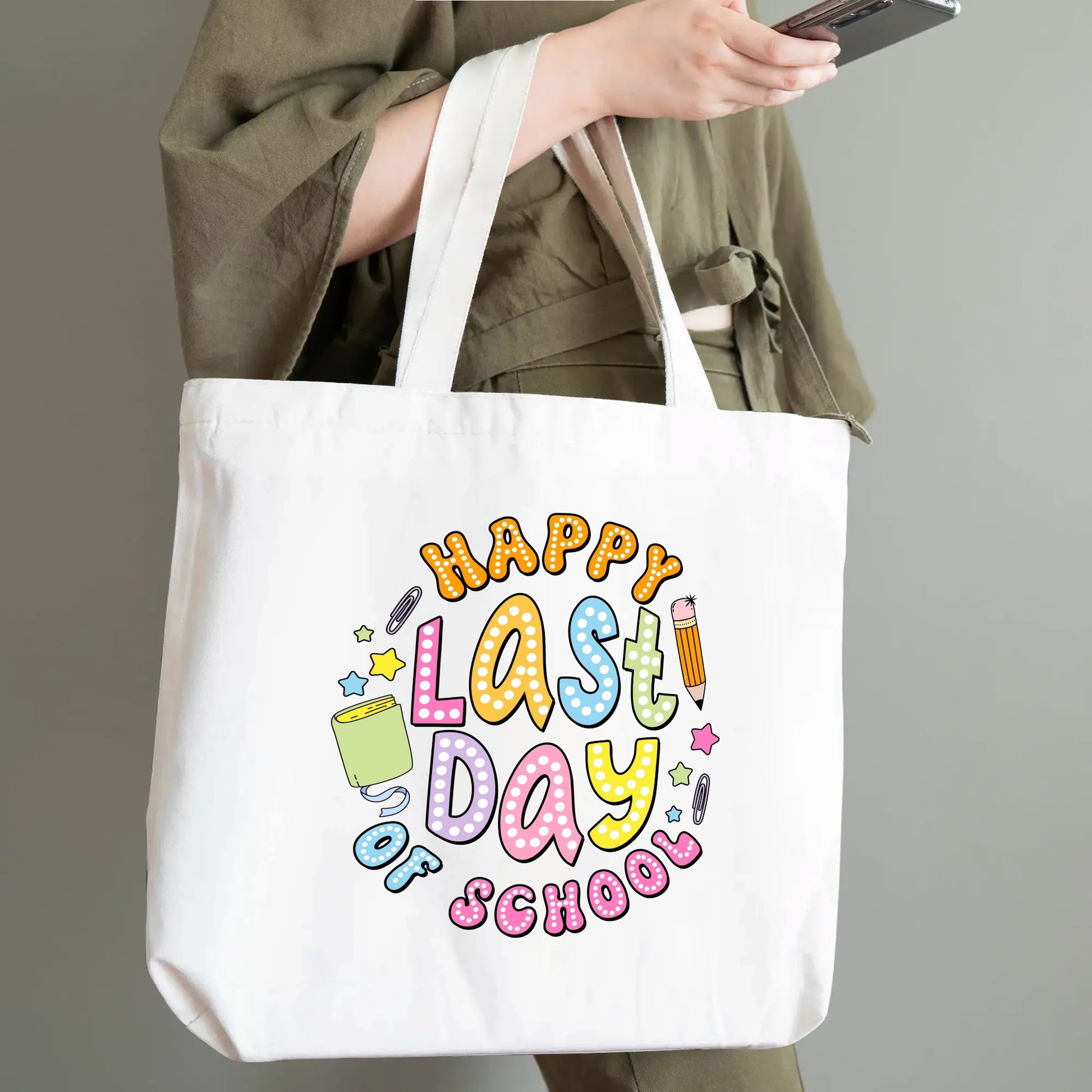 Tote Bag│ Gift│ Any Day Gift│ Last Day School - MyRoomyStuff