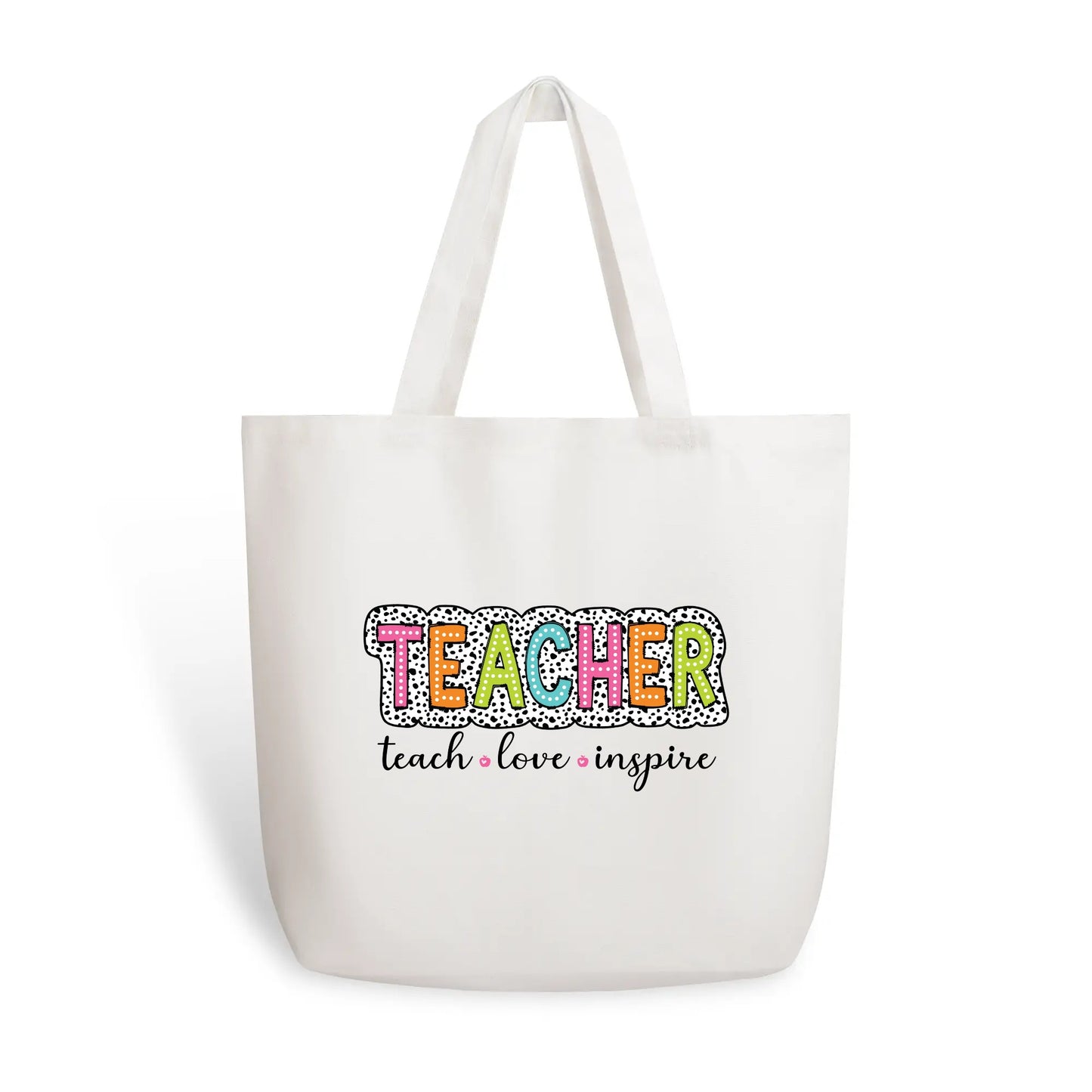 Tote Bag│ Gift│ Any Day Gift│ Appreciation Gift│ Teach│ Love│ Inspire - MyRoomyStuff