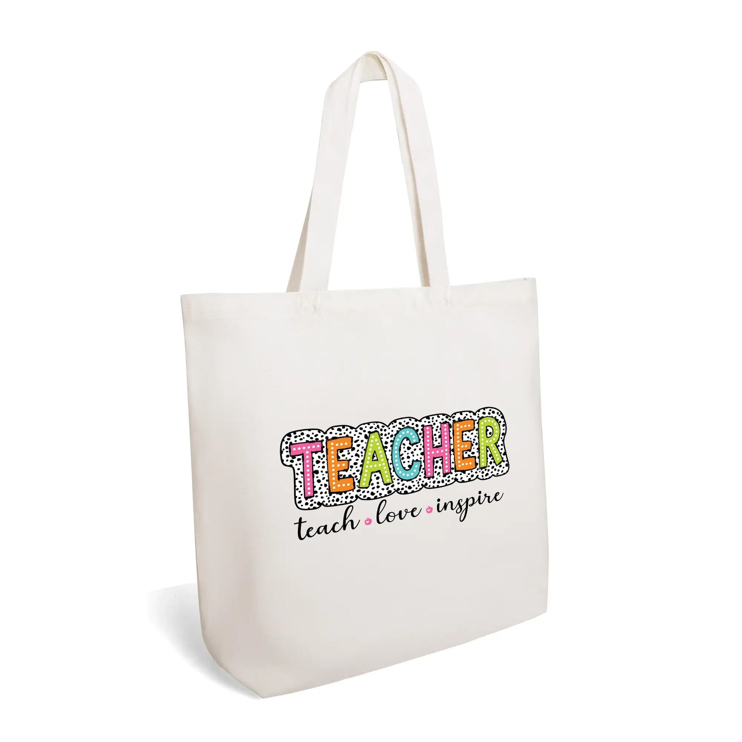 Tote Bag│ Gift│ Any Day Gift│ Appreciation Gift│ Teach│ Love│ Inspire - MyRoomyStuff