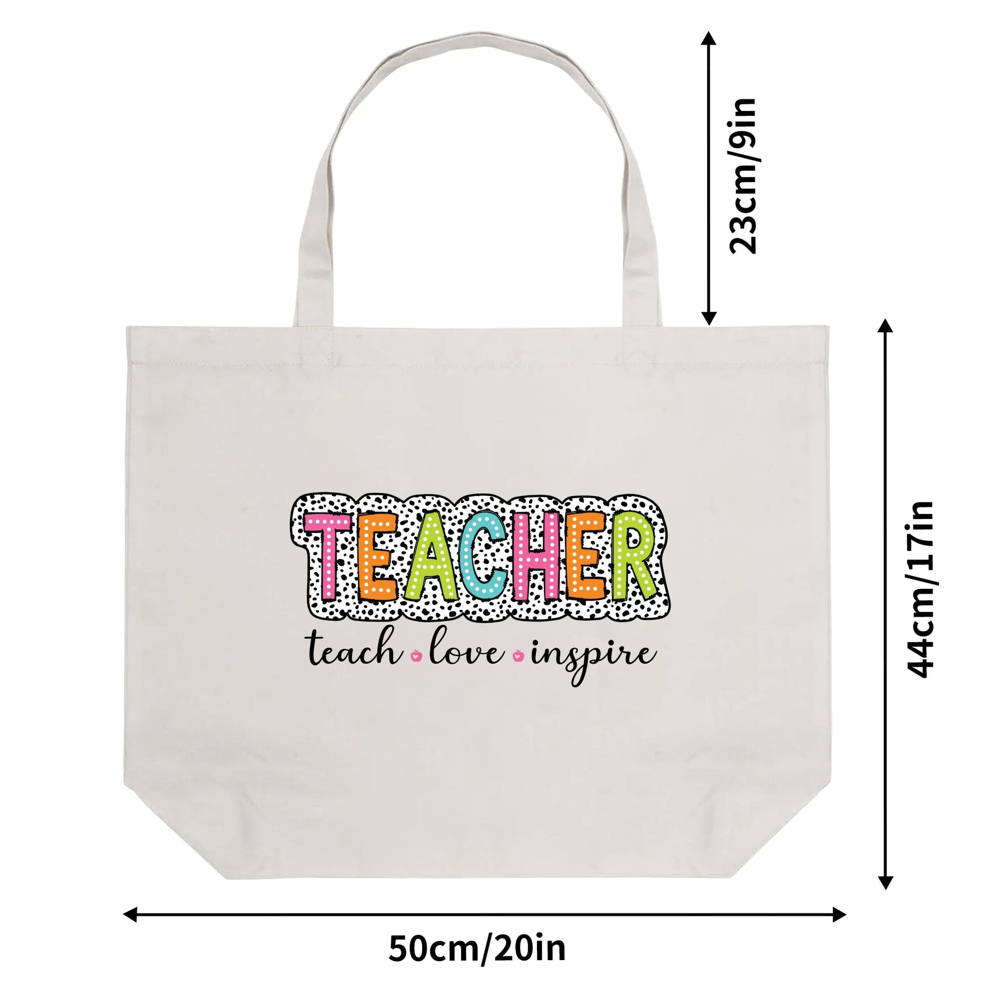 Tote Bag│ Gift│ Any Day Gift│ Appreciation Gift│ Teach│ Love│ Inspire - MyRoomyStuff