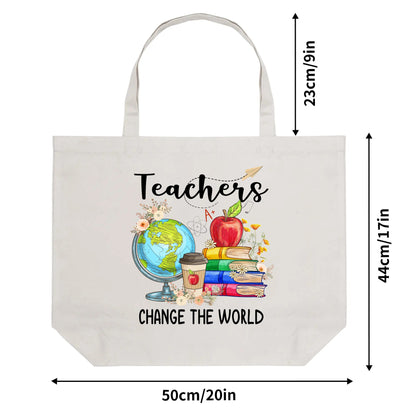 Tote Bag│ Gift│ Any Day Gift│ Appreciation Gift│ Change the World - MyRoomyStuff