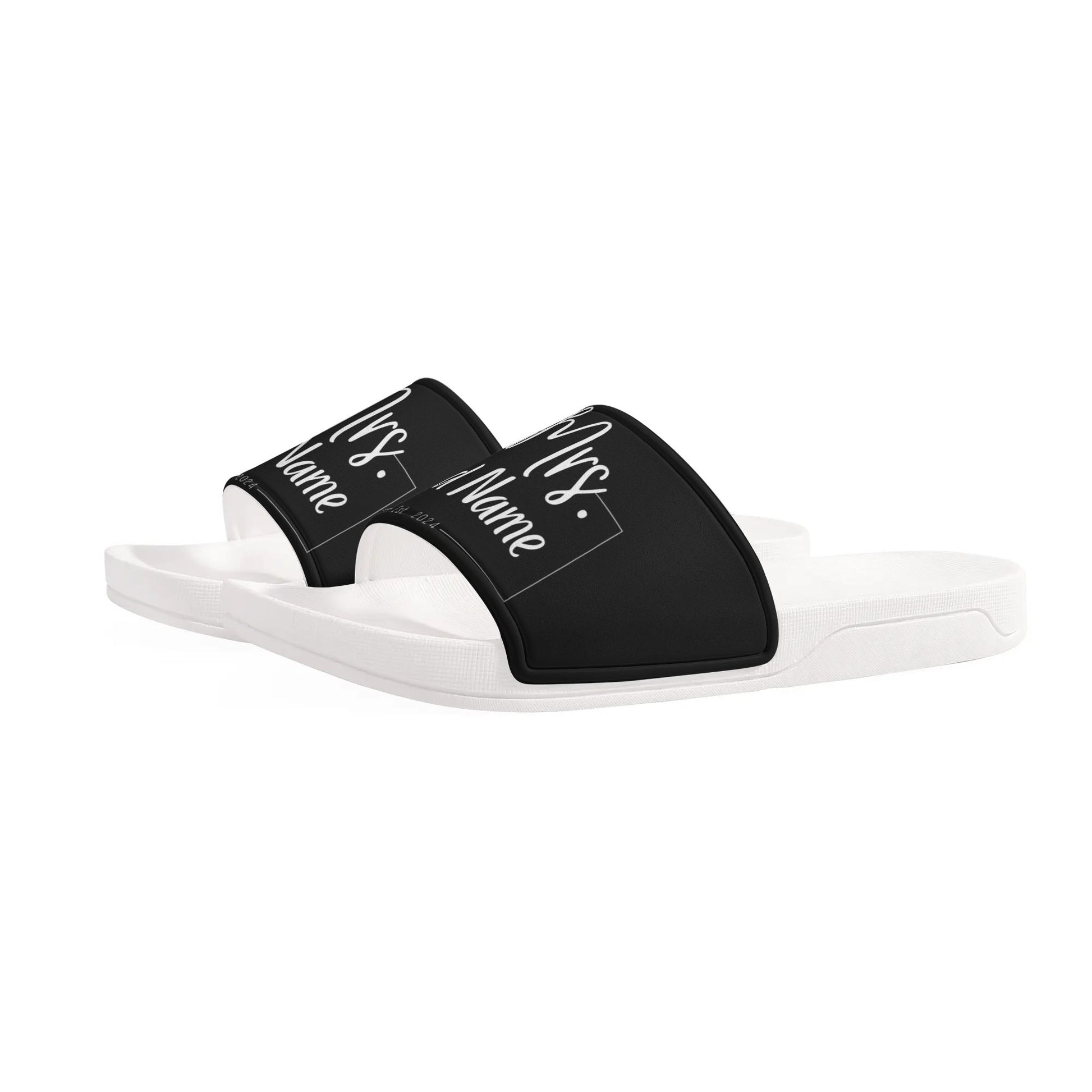 Custom Couple Slide Sandals│ Mr & Mrs│ Perfect x Summer│ Woman - MyRoomyStuff