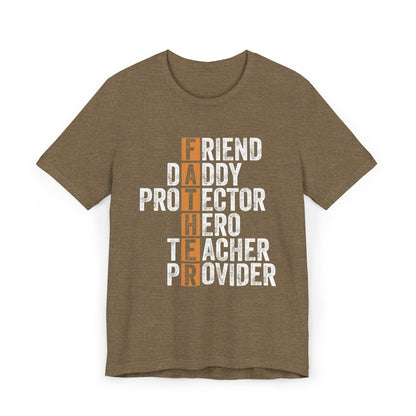 Fathers Day│ Friend│ Daddy│ Protector│ Hero│ Teacher│ Provider Shirt│ Father's Day Gift│ Best Friends For Life Shirt│ Father's Day Shirt│ Dad Shirt - MyRoomyStuff