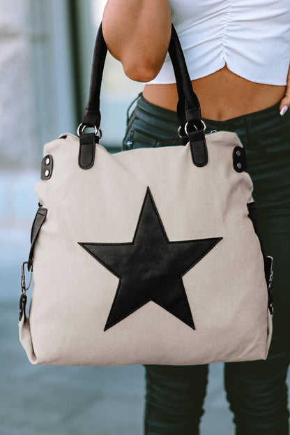 Casual Tote Bag│ Beige Casual Five Star│ Every Occasion - MyRoomyStuff