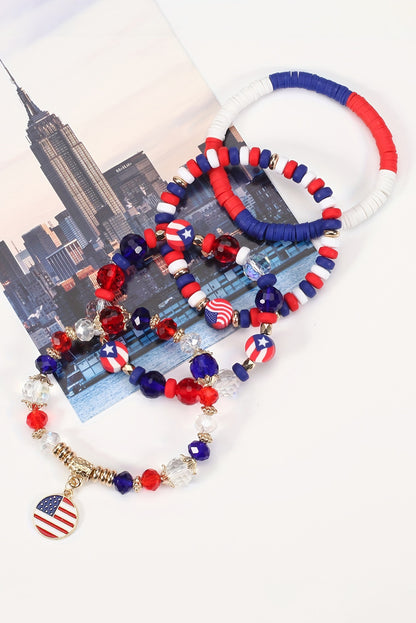 4th of July│ Red Patriotic│ Multi-Layer Bracelet - MyRoomyStuff