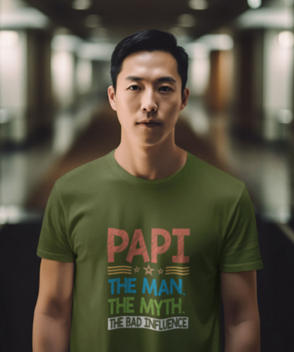 Papi│ Papi Shirt│ The Man│ The Myth │T-Shirt for Men│ Papi│ Gift Ideas for Birthday│ Father's Day - MyRoomyStuff