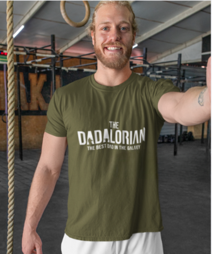 The Dadalorian Shirt, Fathers Day Tee, Fathers Day Gift, Funny Daddy Shirt, Daddy T-shirt, Best Dad Shirt, Dark colors - MyRoomyStuff