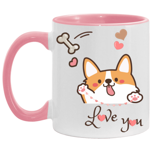 Corgi Accent Mug 11oz│ Mug│Gift│Home - MyRoomyStuff