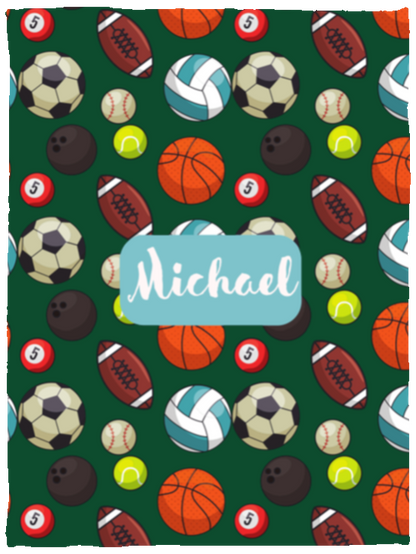 Personalized Sport Baby Blanket │Gift │Fleece Blanket (Size: 30x40) - MyRoomyStuff