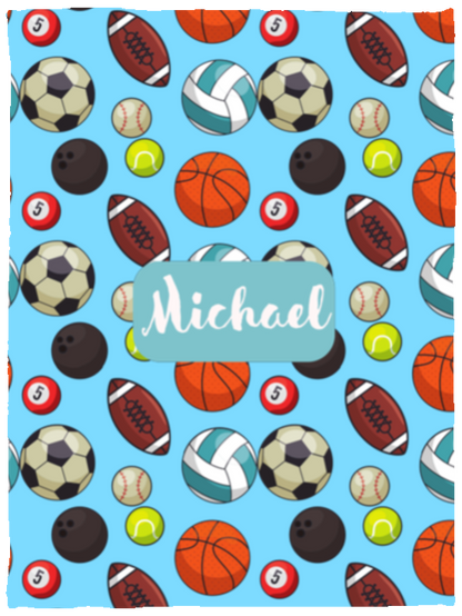 Personalized Sport Baby Blanket │Gift │Fleece Blanket (Size: 30x40) - MyRoomyStuff