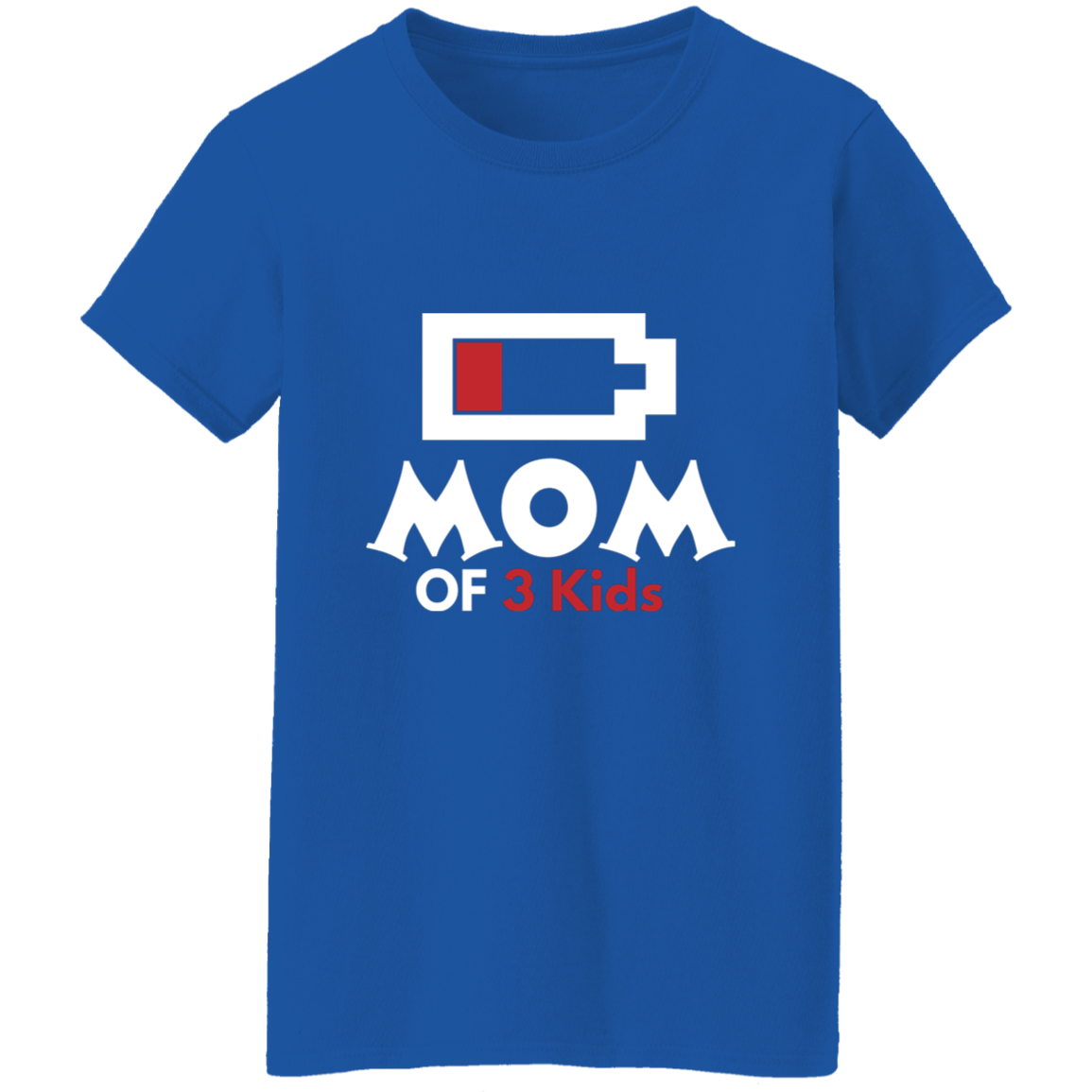 T-Shirt│ Low Battery│ Scoop Neck│Gift for Mom - MyRoomyStuff