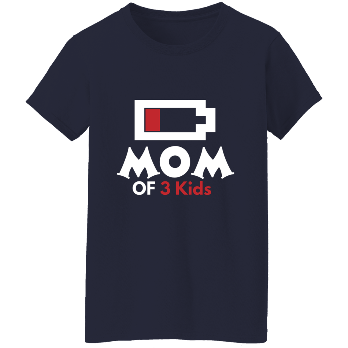 T-Shirt│ Low Battery│ Scoop Neck│Gift for Mom - MyRoomyStuff