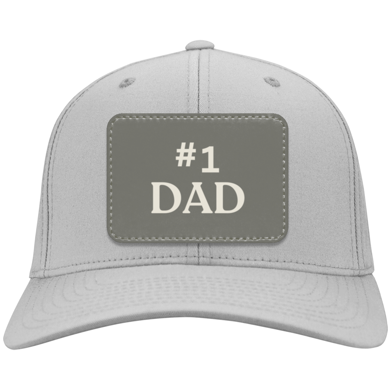 Cap for Dad #1│ Vegan-Leather Patch | Personalized Cap for Dad's Gift│ Handcrafted in USA - MyRoomyStuff