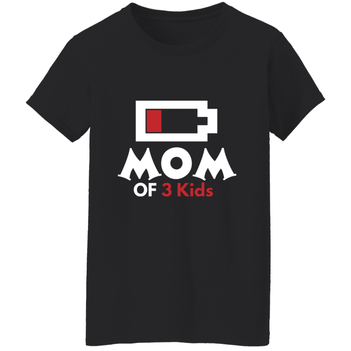 T-Shirt│ Low Battery│ Scoop Neck│Gift for Mom - MyRoomyStuff