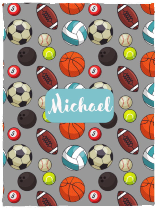 Personalized Sport Baby Blanket │Gift │Fleece Blanket (Size: 30x40) - MyRoomyStuff