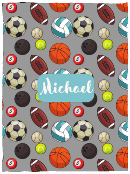 Personalized Sport Baby Blanket │Gift │Fleece Blanket (Size: 30x40) - MyRoomyStuff