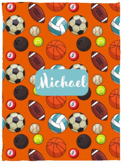 Personalized Sport Baby Blanket │Gift │Fleece Blanket (Size: 30x40) - MyRoomyStuff