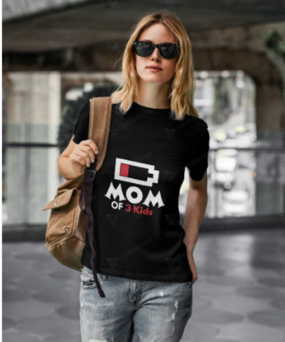 T-Shirt│ Low Battery│ Scoop Neck│Gift for Mom - MyRoomyStuff