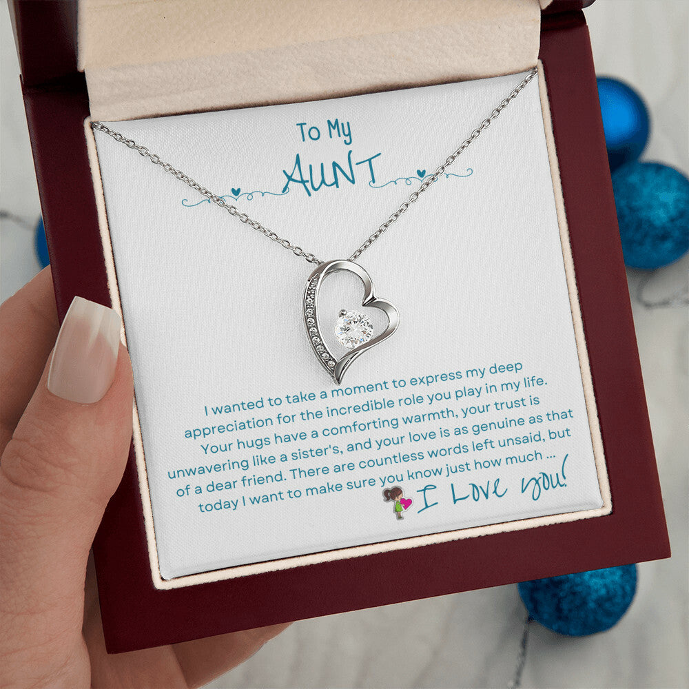 Mother's Day│ Forever Love Necklace│ Gift│ To my Aunt. - MyRoomyStuff