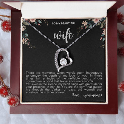 To my Beautiful Wife│ Mother's Day│ Necklace│ Gift. - MyRoomyStuff