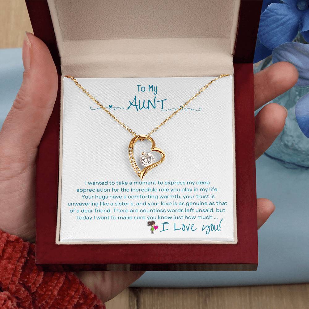 Mother's Day│ Forever Love Necklace│ Gift│ To my Aunt. - MyRoomyStuff