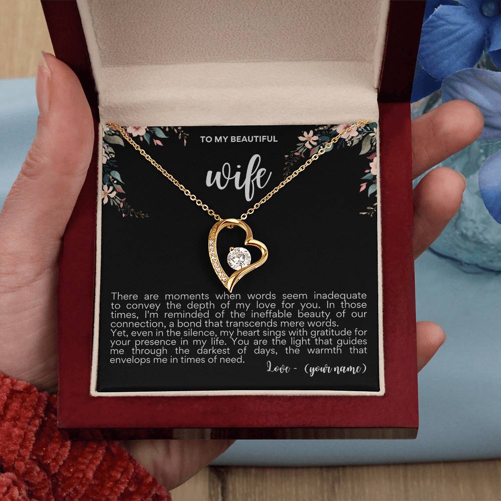 To my Beautiful Wife│ Mother's Day│ Necklace│ Gift. - MyRoomyStuff