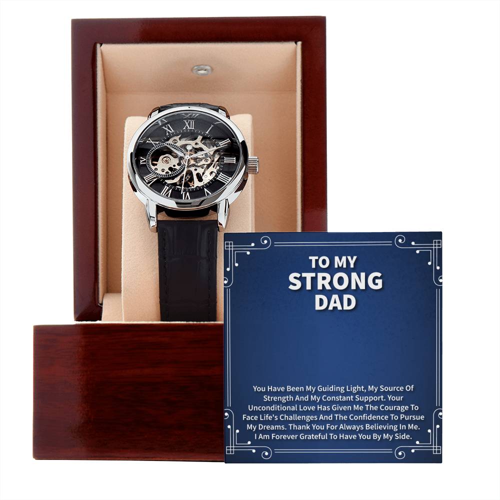 To my Dad│ Father's Day│ Birthday Gift│ Idea for Gift│ Watch for Dad│ To my strong Dad - MyRoomyStuff