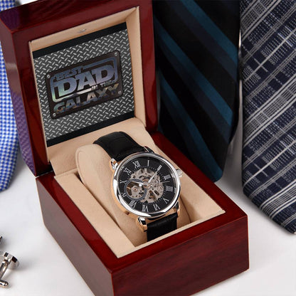 Best Dad in The Galaxy│ Watch│ Open watch│ Great Gift│ Father's Day - MyRoomyStuff