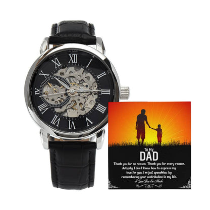 Open Watch│ To my Dad│ Father's Day│ Birthday Gift│ Idea for Gift│ Watch for Dad - MyRoomyStuff