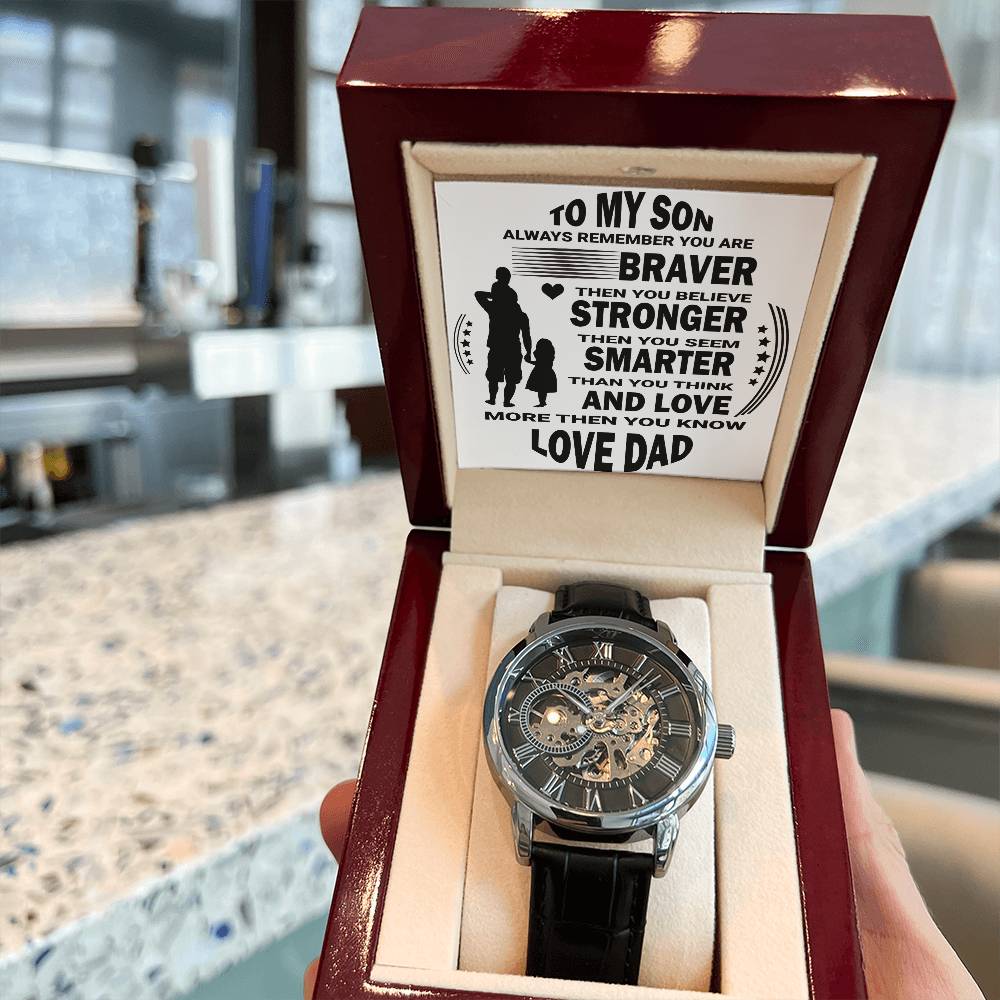 Open Watch│ To my Son│ Graduation│ Birthday Gift│ Idea for Gift│ Watch - MyRoomyStuff