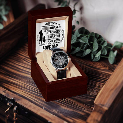 Open Watch│ To my Son│ Graduation│ Birthday Gift│ Idea for Gift│ Watch - MyRoomyStuff