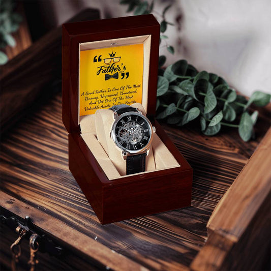 Open Watch│ To my Dad│ Father's Day│ Birthday Gift│ Idea for Gift│ Watch for Dad│ To my Daddy - MyRoomyStuff