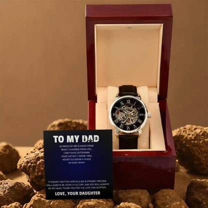 Dad│ Father's Day│ Birthday Gift│ Idea for Gift│ Watch for Dad│ To my Dad│ Open watch - MyRoomyStuff