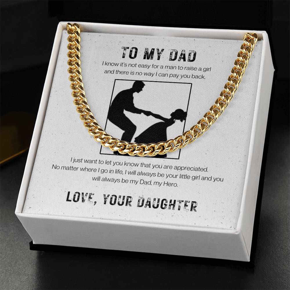 Dad│ Protected│ Cuban Link Chain│ Gift│ Father's Day - MyRoomyStuff