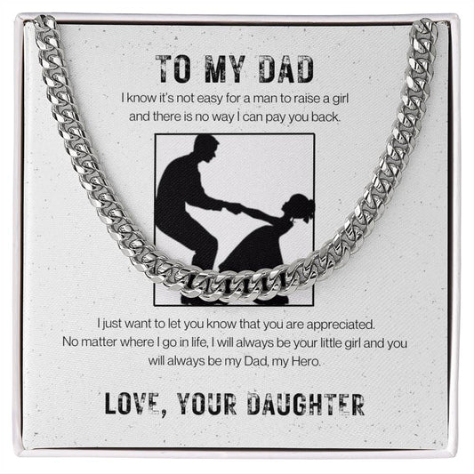 Dad│ Protected│ Cuban Link Chain│ Gift│ Father's Day - MyRoomyStuff