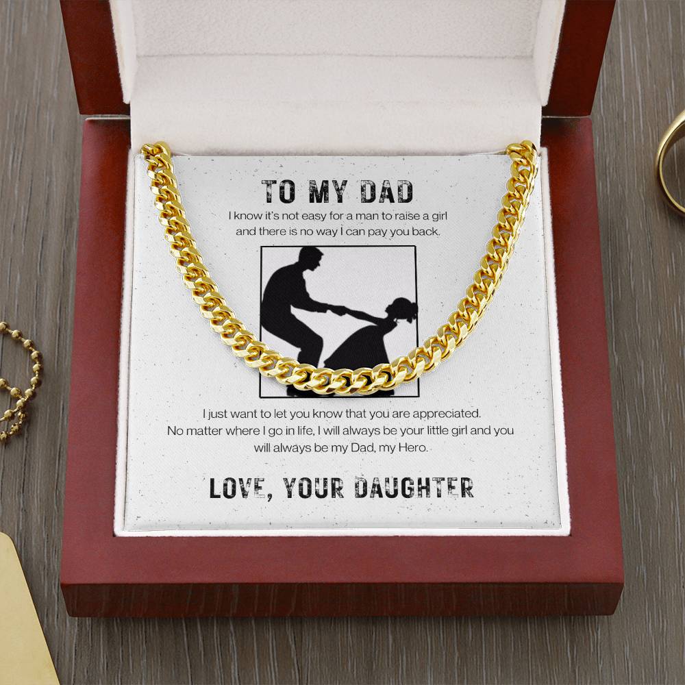 Dad│ Protected│ Cuban Link Chain│ Gift│ Father's Day - MyRoomyStuff