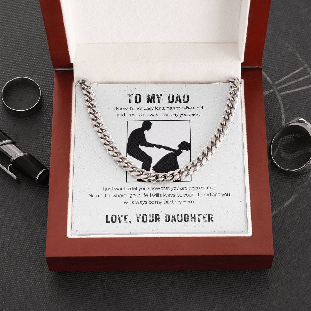 Dad│ Protected│ Cuban Link Chain│ Gift│ Father's Day - MyRoomyStuff