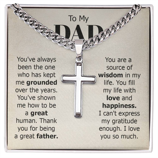 Dad│ Father's Day│ Idea for Gift│ Necklace│ Artisan Cross Necklace - MyRoomyStuff