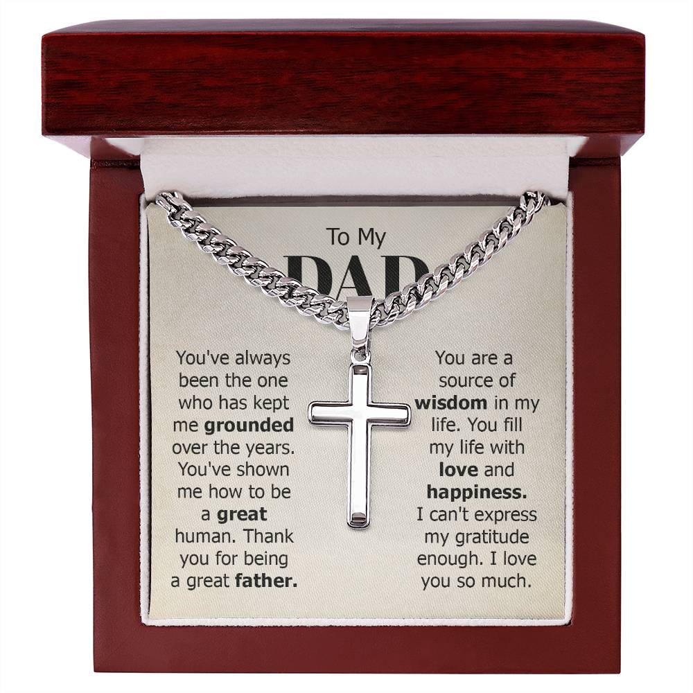 Dad│ Father's Day│ Idea for Gift│ Necklace│ Artisan Cross Necklace - MyRoomyStuff