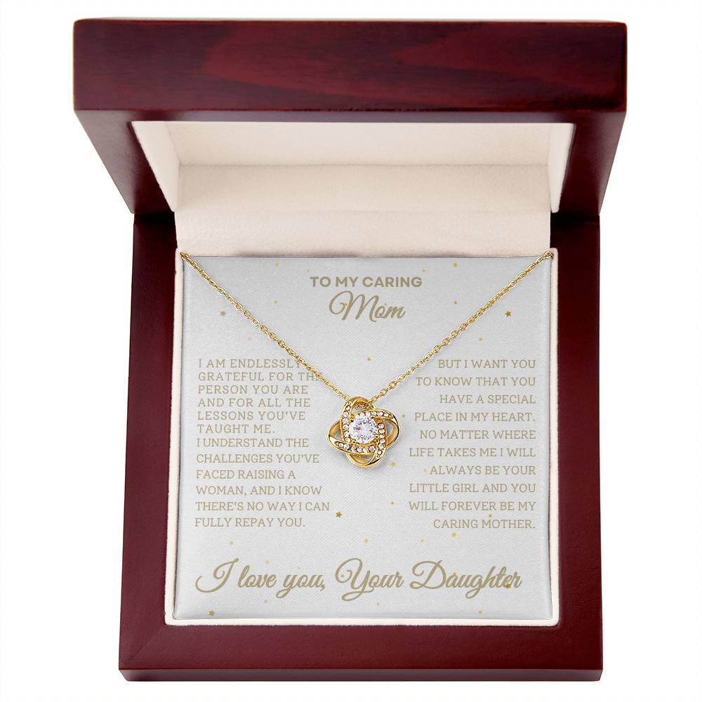 Forever Grateful│ Love Knot Necklace│ Gift for Mom from Daughter - MyRoomyStuff