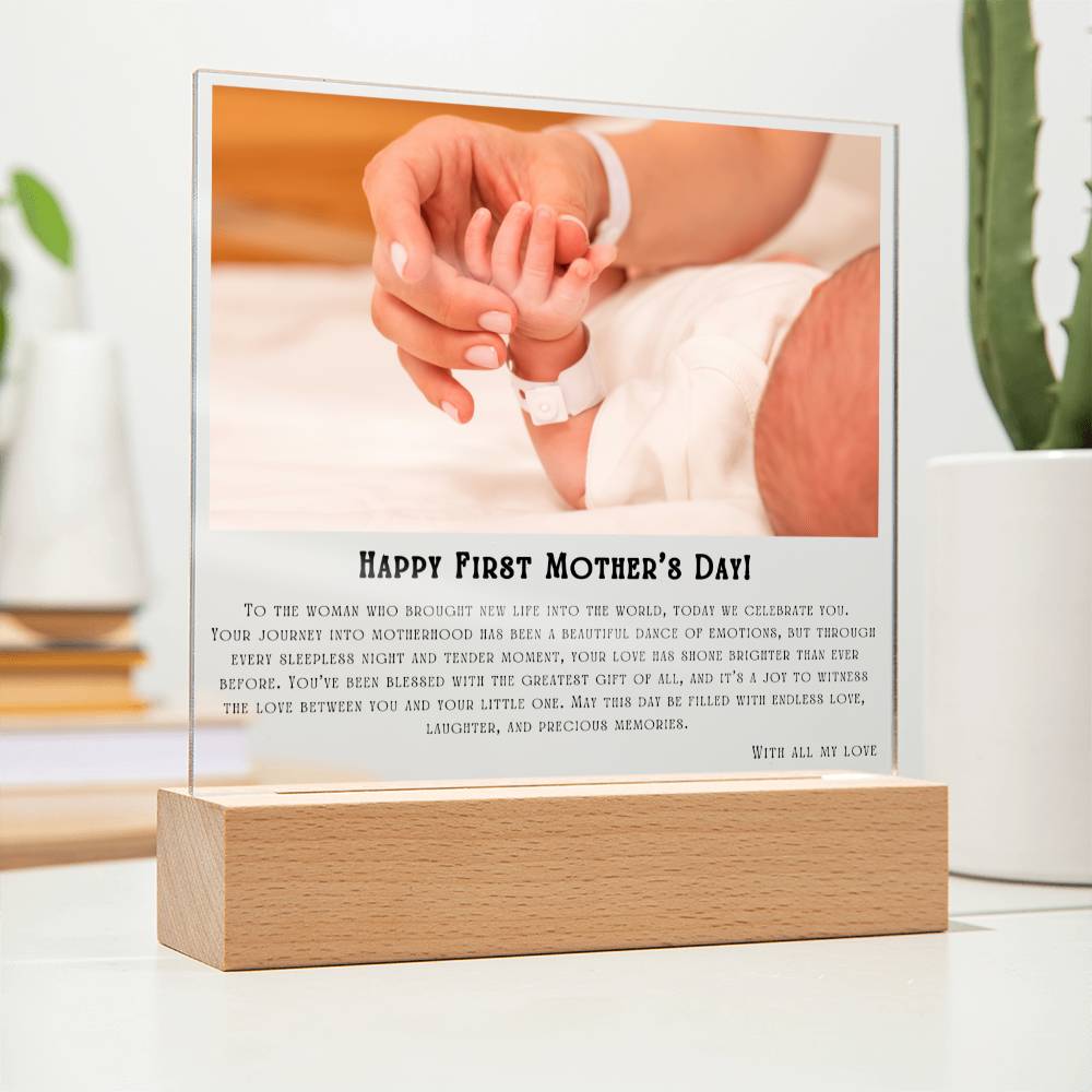 Acrylic Personalized│ First Mother's Day - MyRoomyStuff