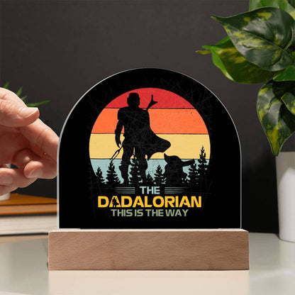 Father's Day│ Acrylic│ Gift│ Domed Acrylic Plaque│ Dadalorian│ Perzonalized - MyRoomyStuff