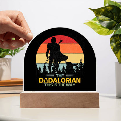 Father's Day│ Acrylic│ Gift│ Domed Acrylic Plaque│ Dadalorian│ Perzonalized - MyRoomyStuff