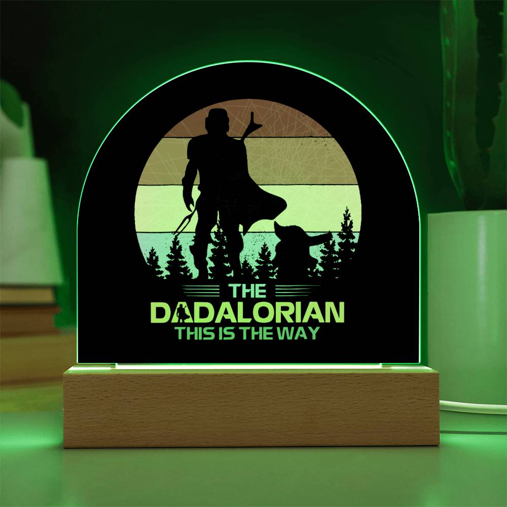 Father's Day│ Acrylic│ Gift│ Domed Acrylic Plaque│ Dadalorian│ Perzonalized - MyRoomyStuff