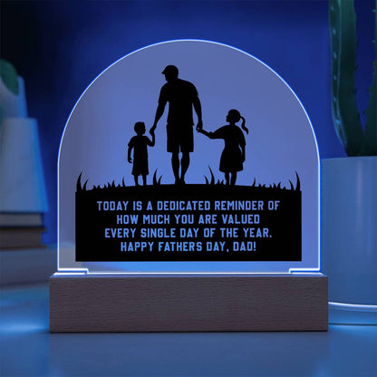 Father's Day│ Acrylic│ Gift│ Domed Acrylic Plaque - MyRoomyStuff