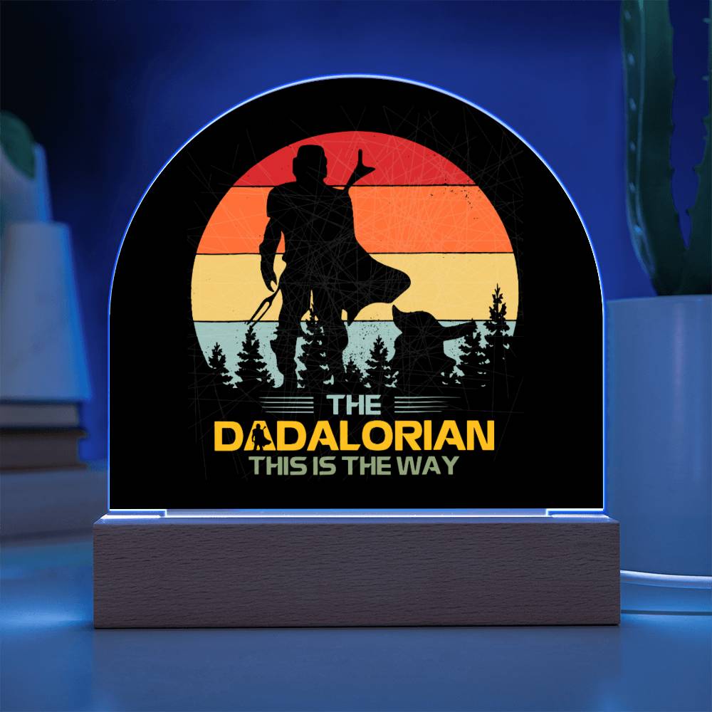 Father's Day│ Acrylic│ Gift│ Domed Acrylic Plaque│ Dadalorian│ Perzonalized - MyRoomyStuff