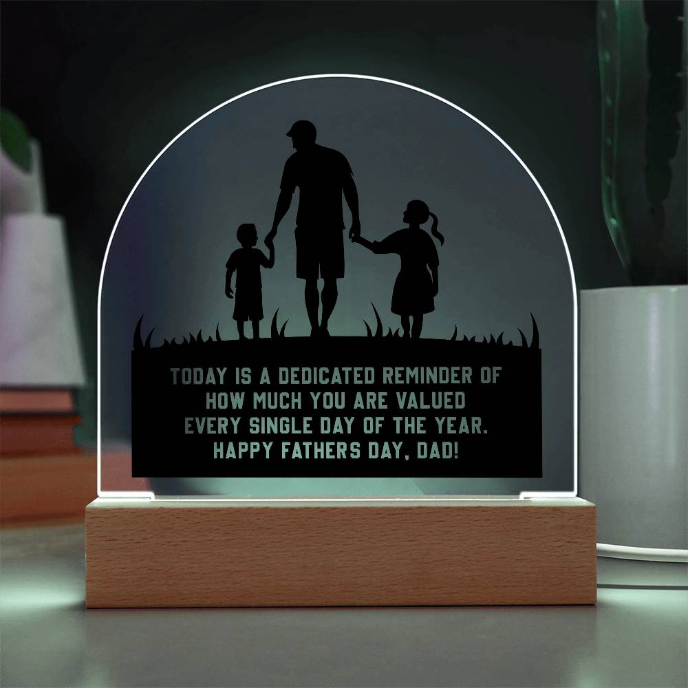 Father's Day│ Acrylic│ Gift│ Domed Acrylic Plaque - MyRoomyStuff