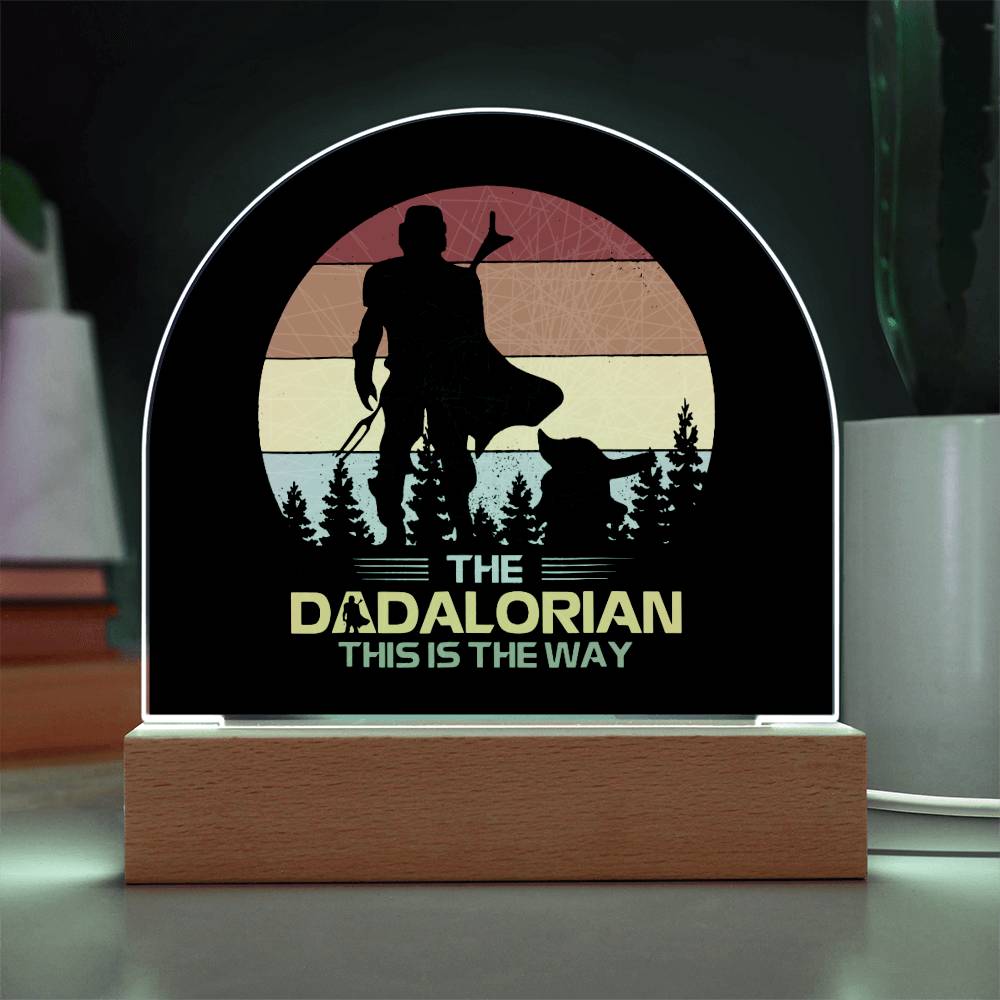 Father's Day│ Acrylic│ Gift│ Domed Acrylic Plaque│ Dadalorian│ Perzonalized - MyRoomyStuff