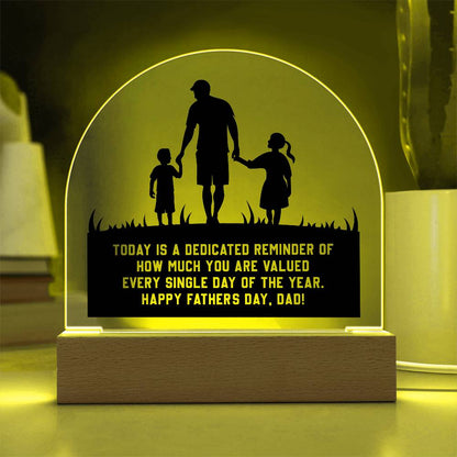 Father's Day│ Acrylic│ Gift│ Domed Acrylic Plaque - MyRoomyStuff